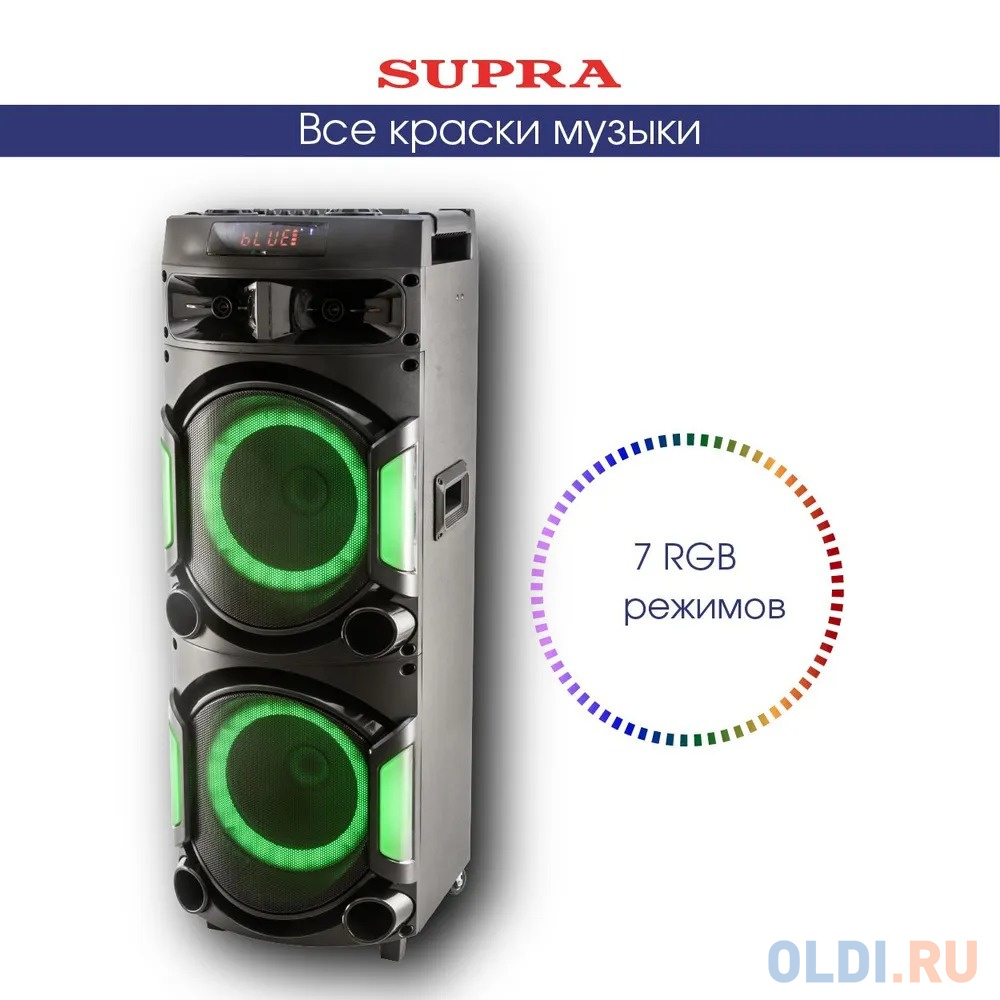 Минисистема Supra SMB-1300 черный 150Вт FM USB BT SD