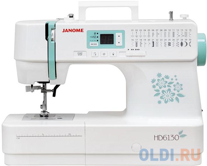 Швейная машина Janome HD 6130 белый/цветы в Москвe