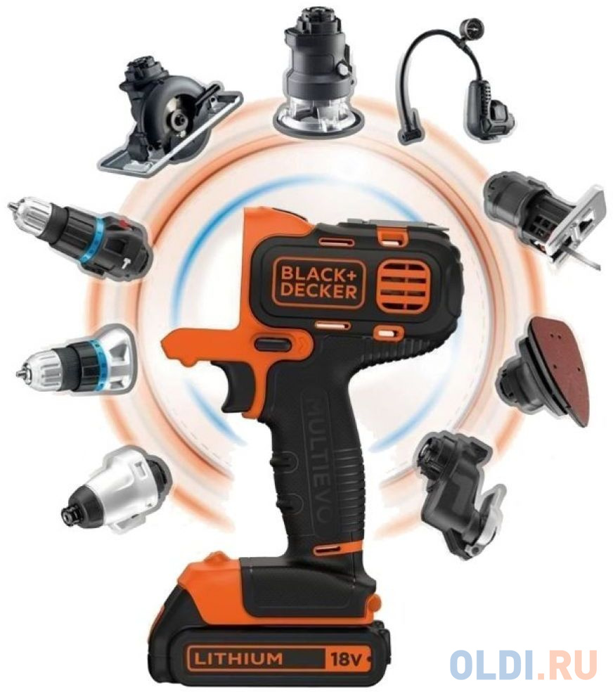 Дрель-шуруповерт Black+Decker MT218KB-QW аккум. патрон:быстрозажимной (кейс в комплекте)