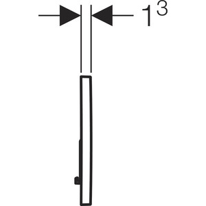 Кнопка смыва Geberit Sigma 01 черная (115.770.DW.5)