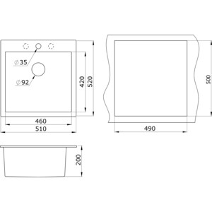 Кухонная мойка и смеситель Granula GR-5102 песок, Lemark Comfort LM3071C-Gray