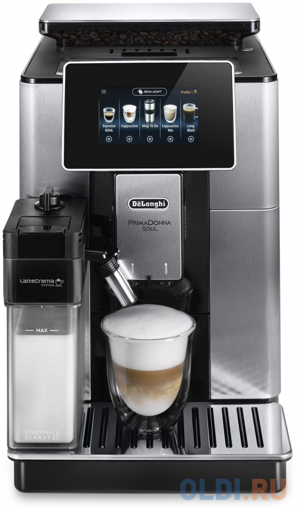 Кофемашина DELONGHI ECAM610.75.MB,  черный/серебристый в Москвe