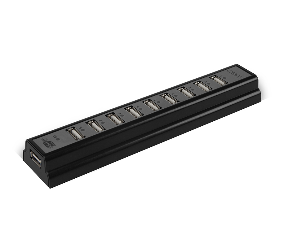 USB-концентратор CBR CH310 USB 10-ports Black