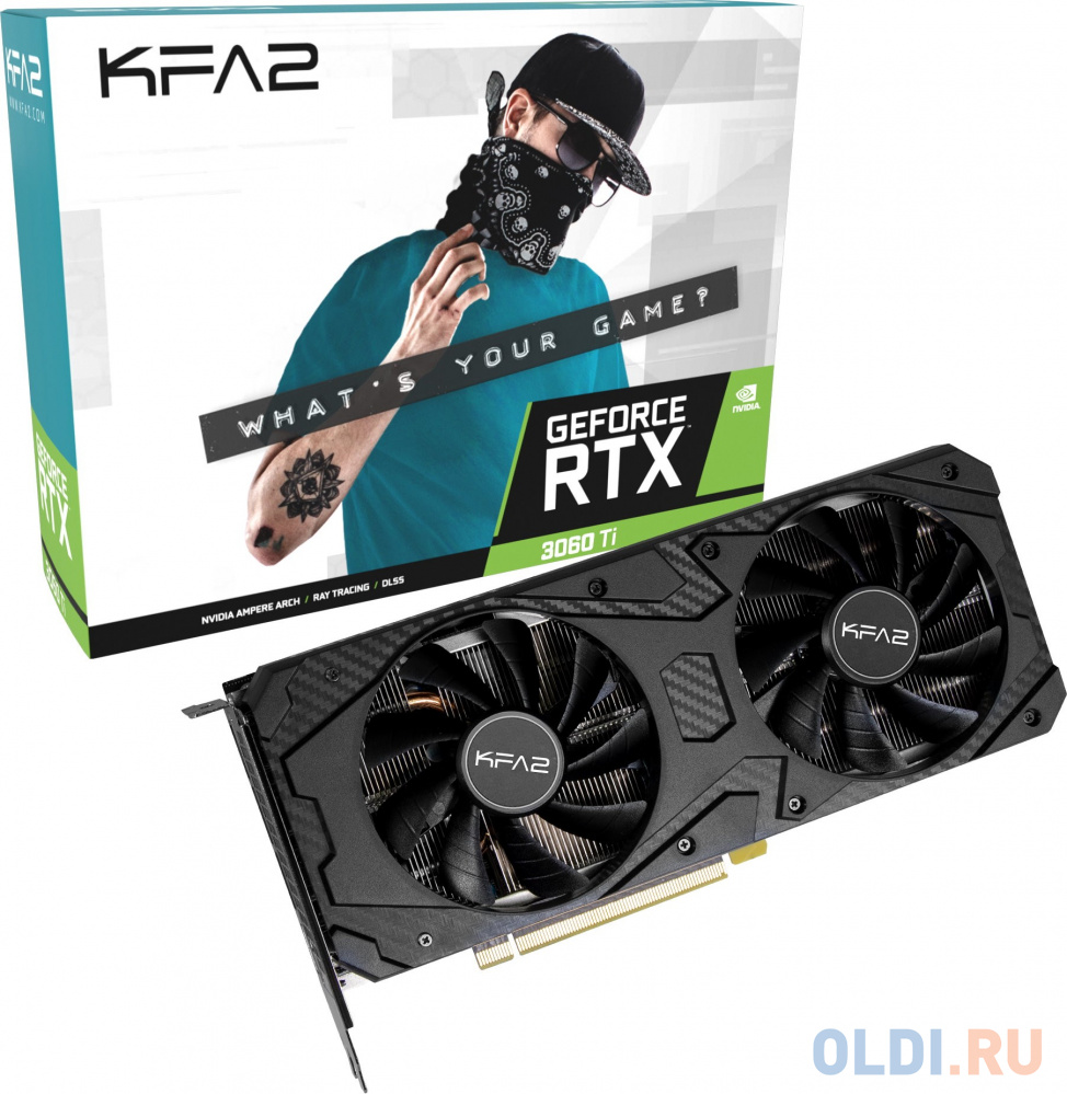 Видеокарта KFA2 nVidia GeForce RTX 3060 Ti 36ISL6MD1VQK 8192Mb