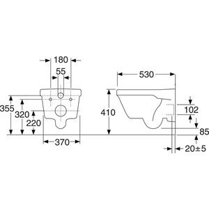 Комплект унитаза Gustavsberg Hygienic Flush с инсталляцией Geberit, кнопкой, сиденьем микролифт (5G84HR01, 458.124.21.1)