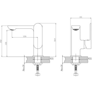 Смеситель для раковины Haiba HB590-7 черный матовый (HB12590-7) в Москвe