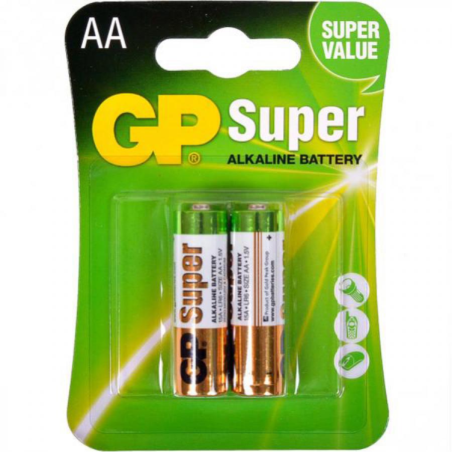 Батарейка GP Super Alkaline 15A LR6 AA (2шт.)