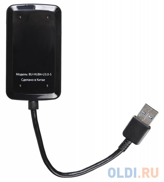 Концентратор USB 3.0 BURO BU-HUB4-U3.0-S 4 х USB 3.0 черный