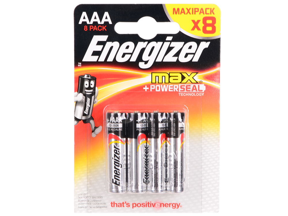 Батарейка Energizer Max AAA блистер 8шт.