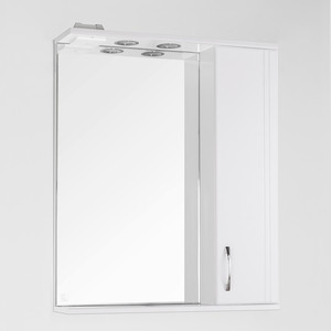 Зеркало-шкаф Style line Панда 65 с подсветкой, белый (4650134470406)