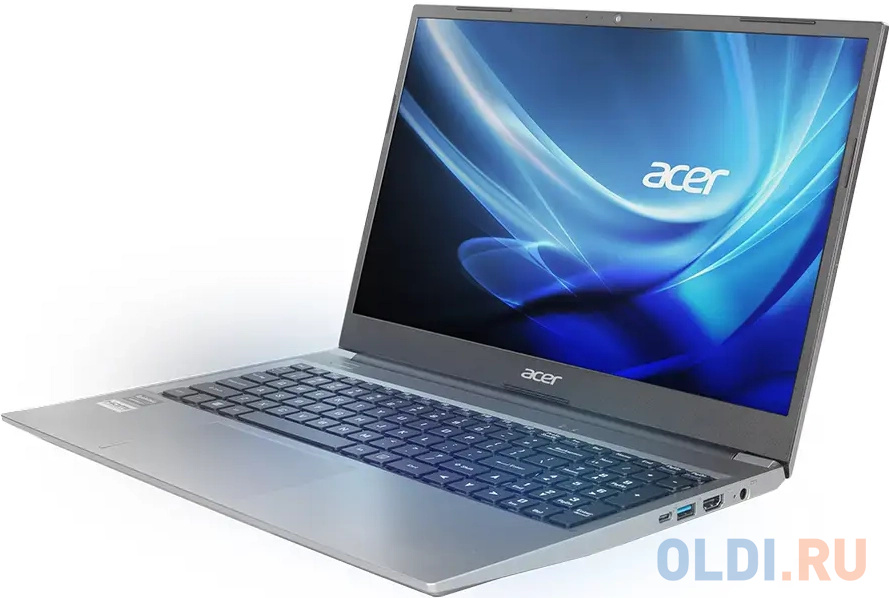 Ноутбук Acer ASPIRE Lite AL15-41 15.6" FHD, AMD R5-5500, 16Gb, 512GB SSD, RJ45, USB-C, int.,Bklt no OS, серебро (UN.31ZS