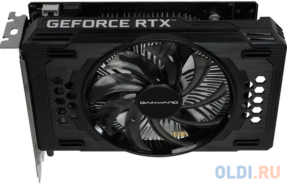 Видеокарта Gainward RTX3050 PEGASUS OC 6GB GDDR6 96bit DVI-D DP HDMI 1FAN RTL