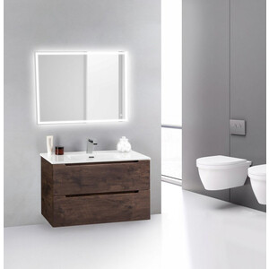 Тумба с раковиной BelBagno Etna 80 rovere moro (ETNA39-800/390-2C-SO-RW-P, BB800/390ETL)