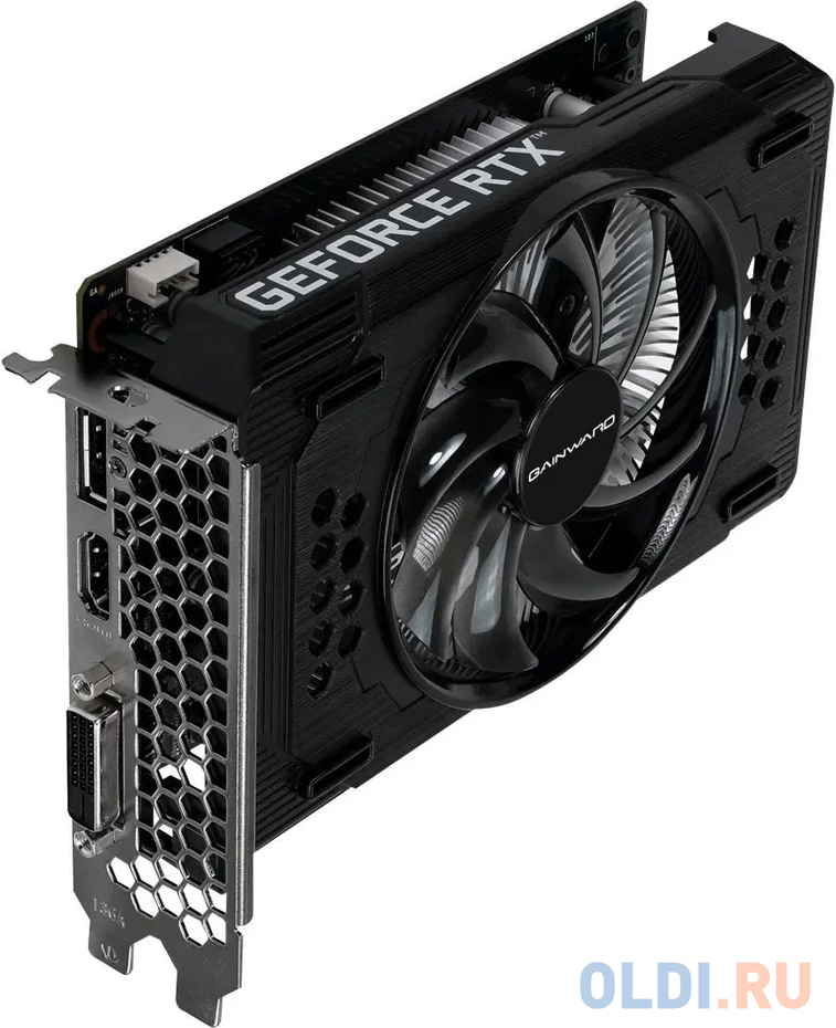 Видеокарта Gainward RTX3050 PEGASUS OC 6GB GDDR6 96bit DVI-D DP HDMI 1FAN RTL