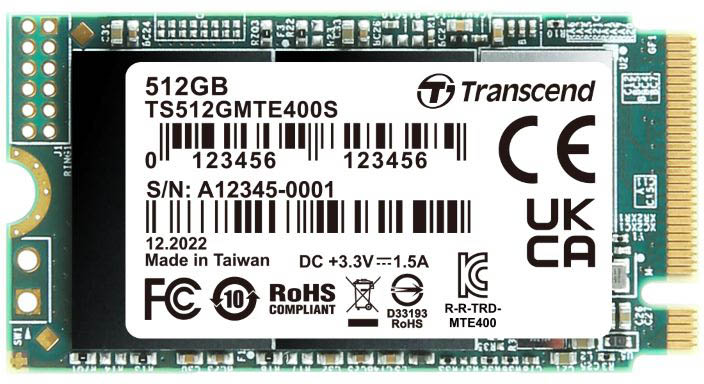 Накопитель SSD M.2 2242 Transcend 512GB MTE400S (TS512GMTE400S)