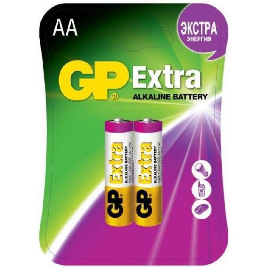 Батарейка GP Extra Alkaline 15AX LR6 AA (2шт.)