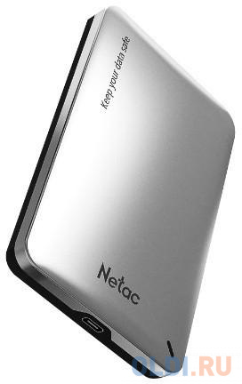 Внешний корпус NETAC WH12 <NT07WH12-30AC> для HDD/SSD 2.5" SATA -> USB3.0 серебристый