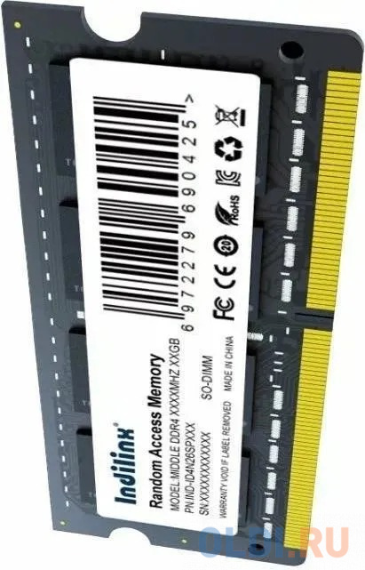 Модуль памяти для ноутбука SODIMM 16GB DDR4-2666 IND-ID4N26SP16X INDILINX