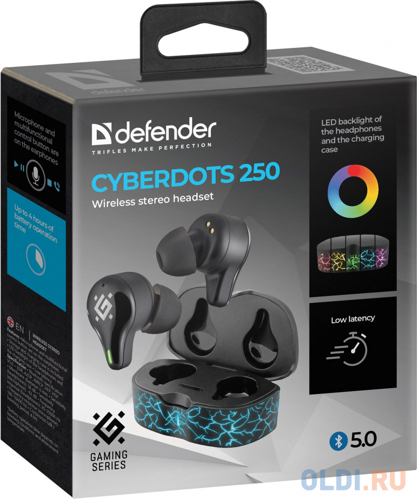 Гарнитура CYBERDOTS 250 BLACK 63250 DEFENDER