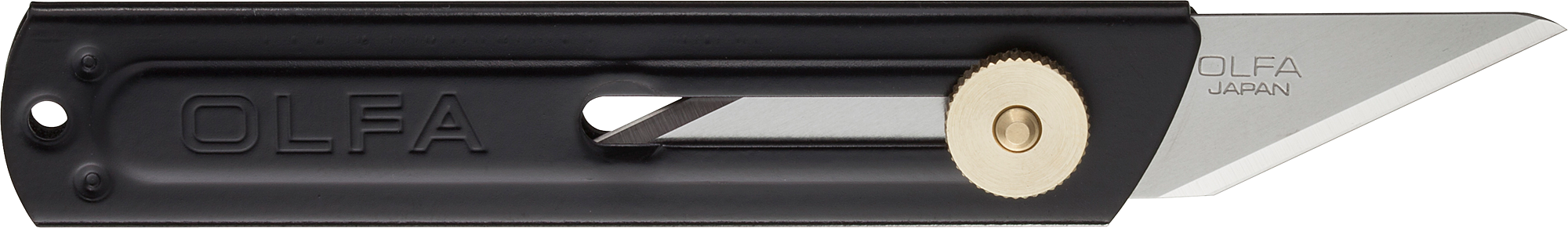 Нож монтажный, винтовая фиксация, лезвие: 1.8 см / выдвижное / спе­ци­аль­ное, двустороннее лезвие, OLFA CK-1 (OL-CK-1)