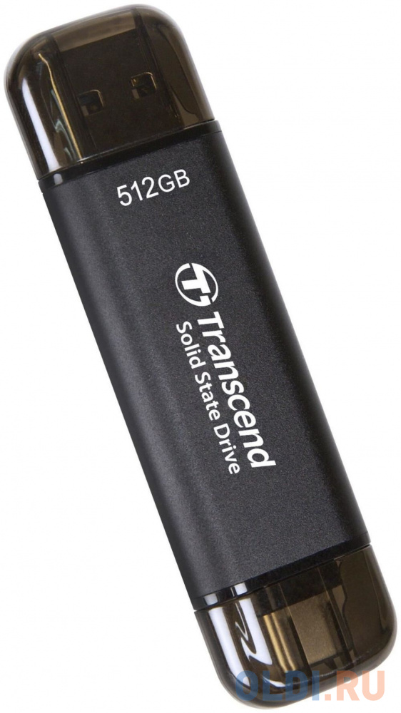 Накопитель SSD Transcend USB-C 512Gb TS512GESD310C серый USB