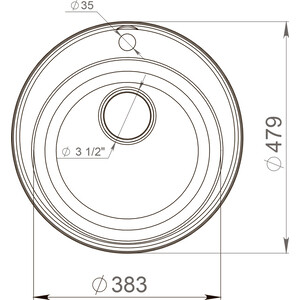 Кухонная мойка Reflection Arena RF0148GR серая