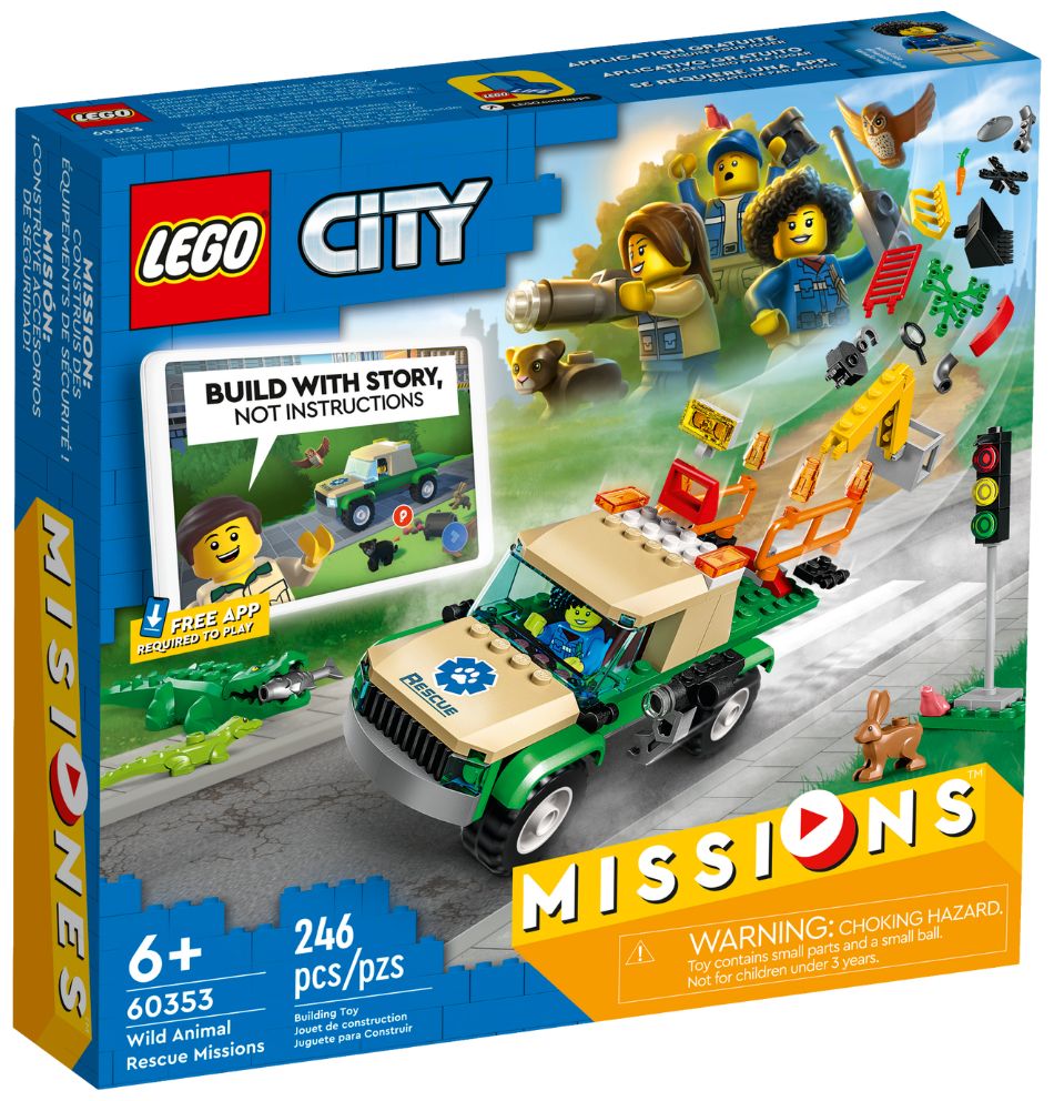 Конструктор LEGO City "Миссии по спасению диких животных" 60353