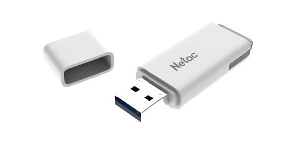 Флешка Netac U185 64Gb <NT03U185N-064G-30WH>, USB3.0, с колпачком, пластиковая белая в Москвe