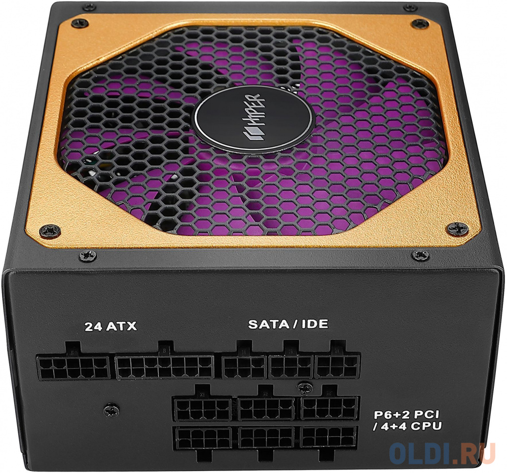 блок питания для ПК 1000 Ватт/ PSU HIPER HPG-1000FM (1000W 80+Gold, 14cm Fan, 220V input, Efficiency 90%, Modular, Black) BOX в Москвe