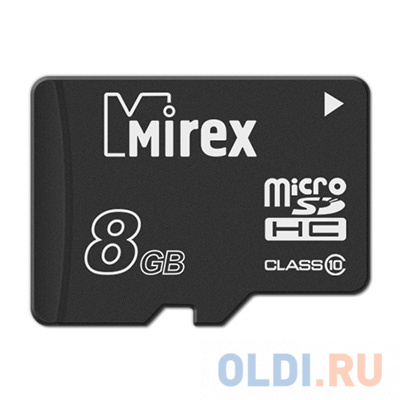 Флеш карта microSD 8GB Mirex microSDHC Class 10