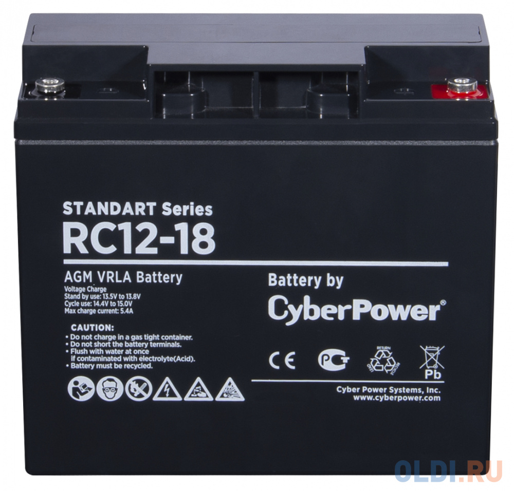 Battery CyberPower Standart series RC 12-18 / 12V 18 Ah