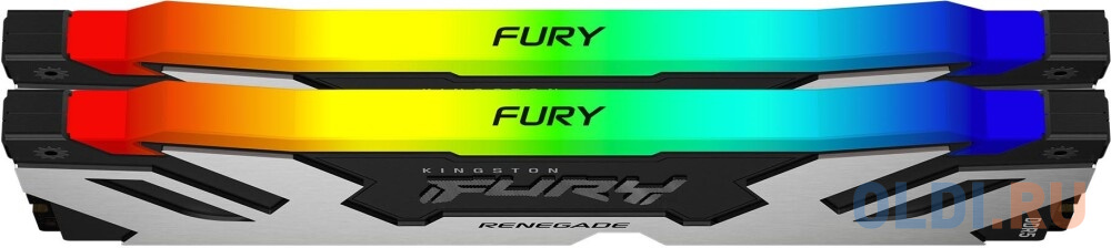 Оперативная память для компьютера Kingston Fury Renegade Silver RGB DIMM 32Gb DDR5 8000 MHz KF580C38RSAK2-32