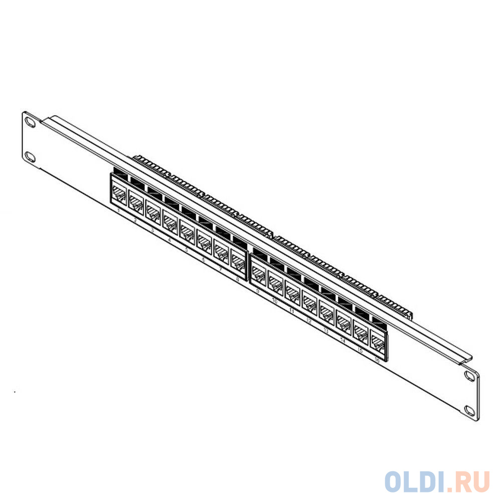 Патч-панель Hyperline PP3-19-16-8P8C-C5E-110D 19" 1U 16 портов RJ-45 категория 5e Dual IDC ROHS черн в Москвe