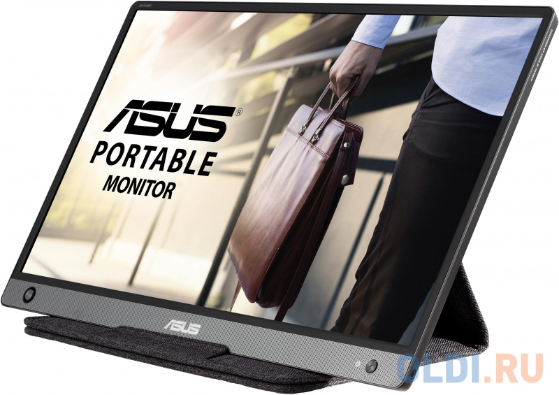 Монитор Asus 15.6" Portable MB16AH темно-серый IPS LED 16:9 глянцевая 250cd 178гр/178гр 1920x1080 FHD USB 0.73кг