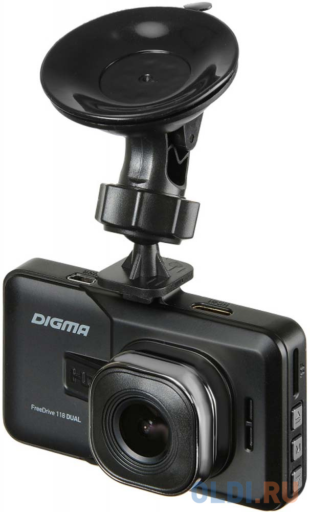 Видеорегистратор Digma FreeDrive 118 DUAL черный 1.3Mpix 1080x1920 1080p 150гр. JL5112