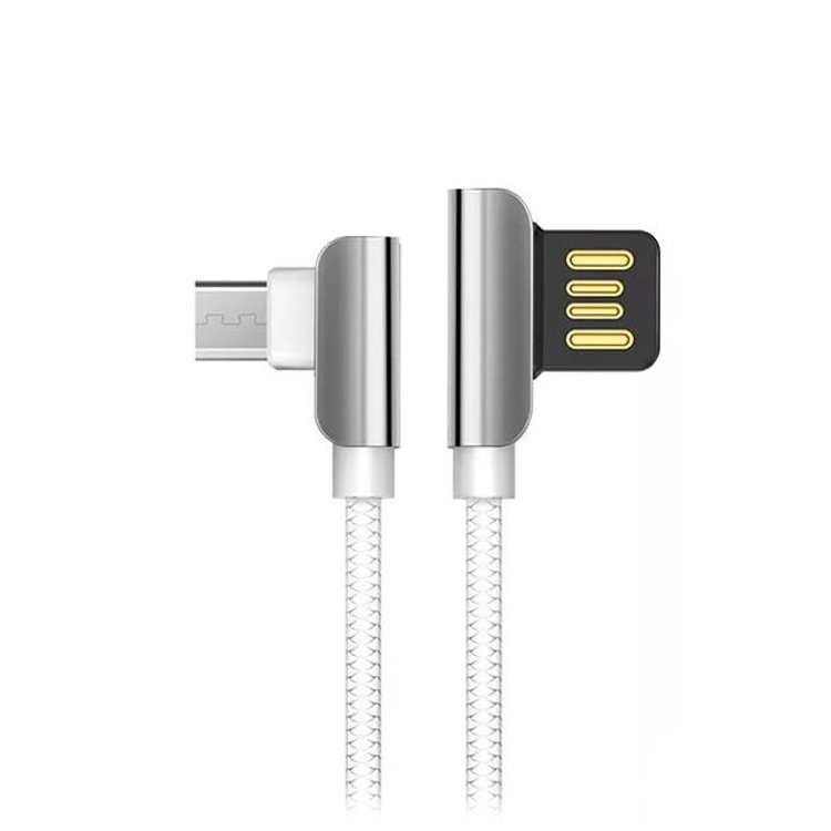 Кабель USB-micro USB, HOCO, 1.2m, белый, U24 Exquisite steel для HTC/Samsung (U42)