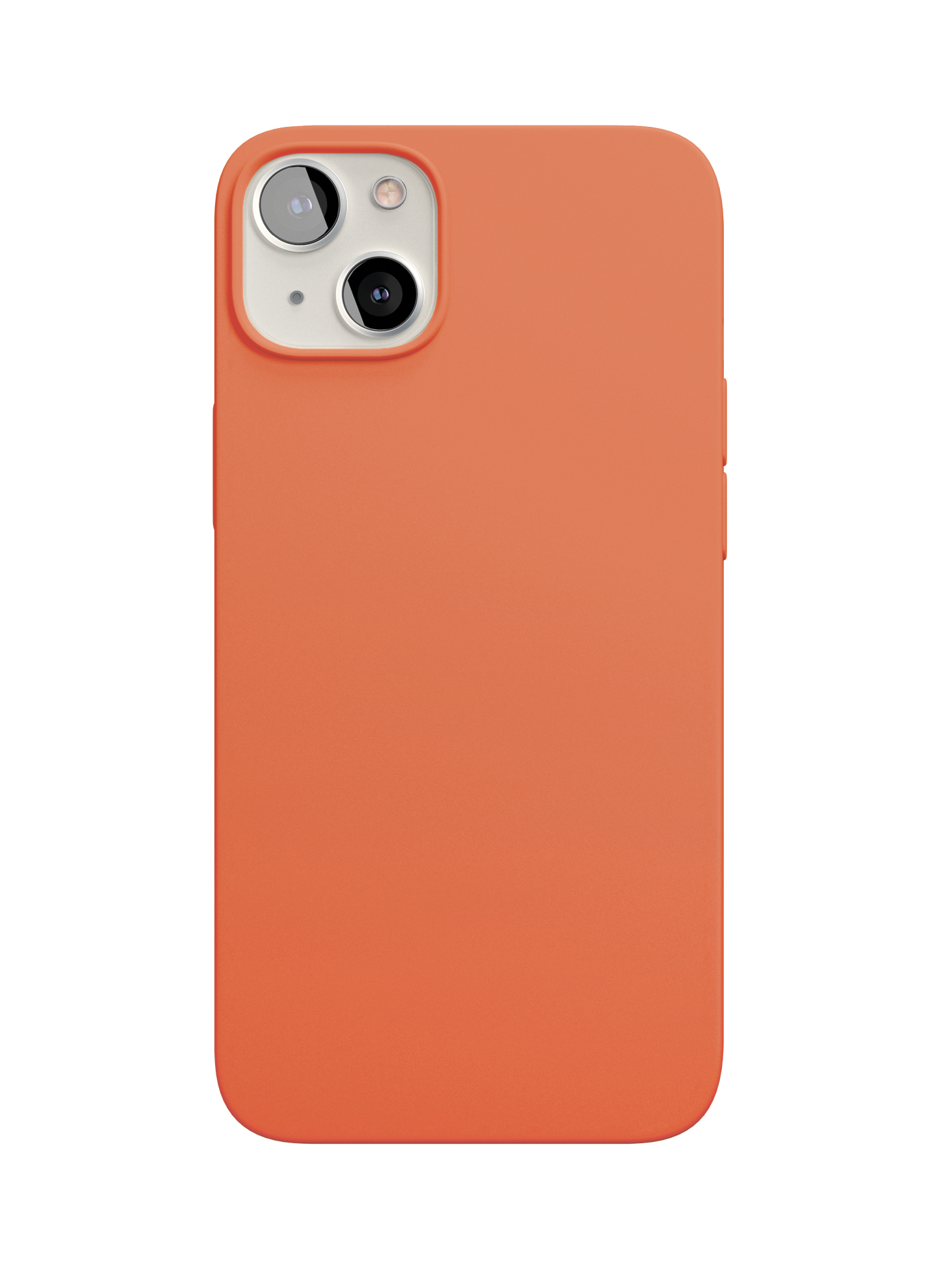 Чехол защитный VLP Silicone case with MagSafe для iPhone 13 mini, оранжевый