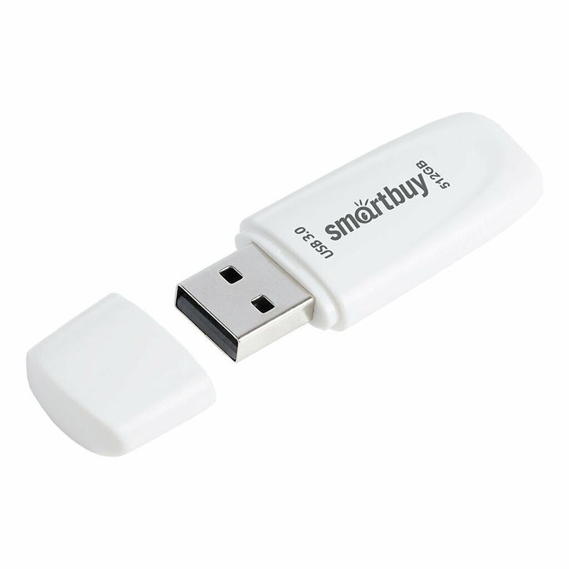 USB Flash Drive 512Gb - SmartBuy Scout USB 3.1 White SB512GB3SCW