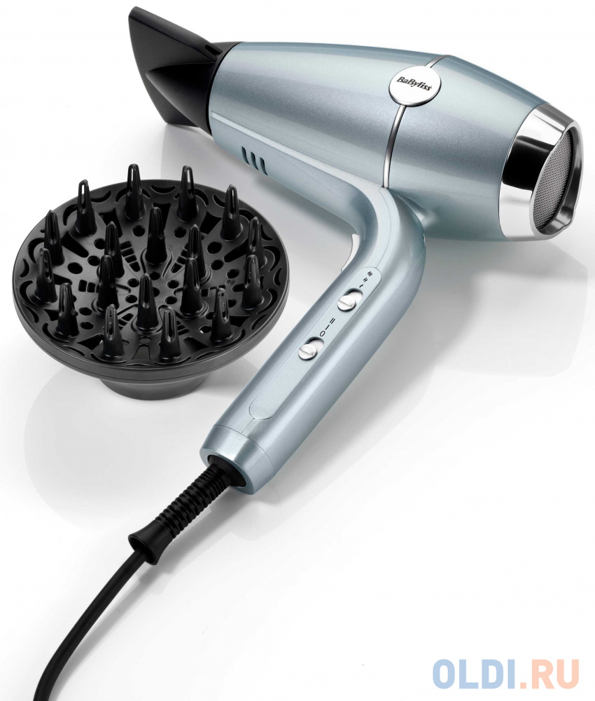 Фен Babyliss D773DE 2100Вт голубой в Москвe