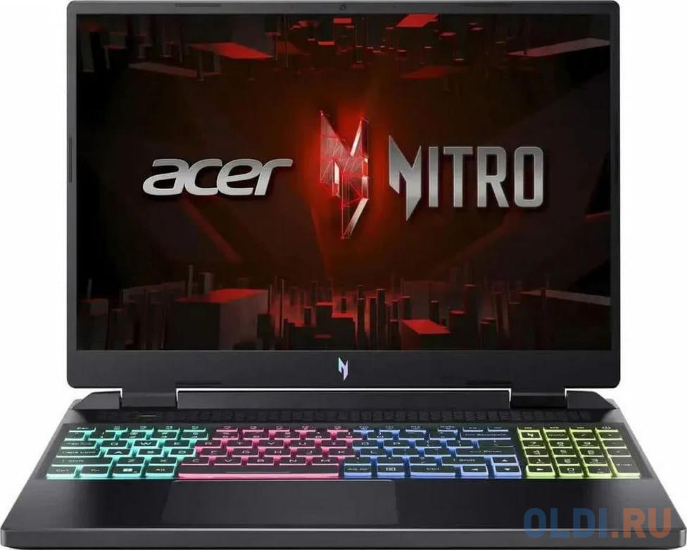 Ноутбук Acer Nitro AN16-42 Core Ryzen9 8945HS/32Gb/SSD1024Gb/RTX4070 8Gb/16&quot;/IPS/WQXGA/NoOS/Black (NH.QSLCD.002)