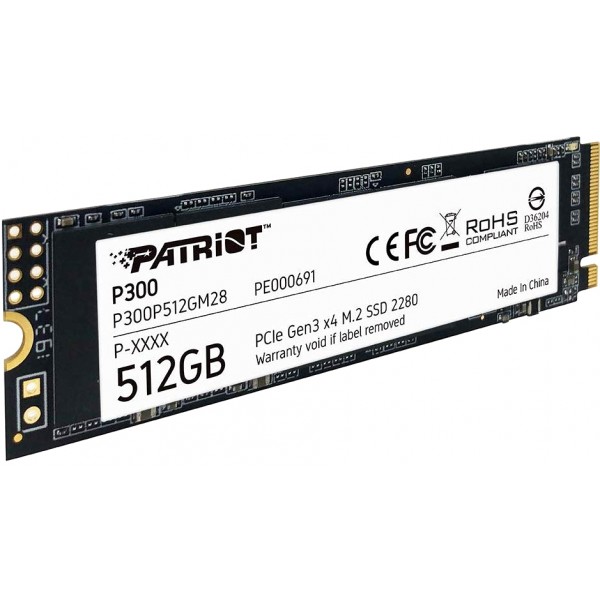 Накопитель SSD Patriot 512Gb P300 (P300P512GM28)
