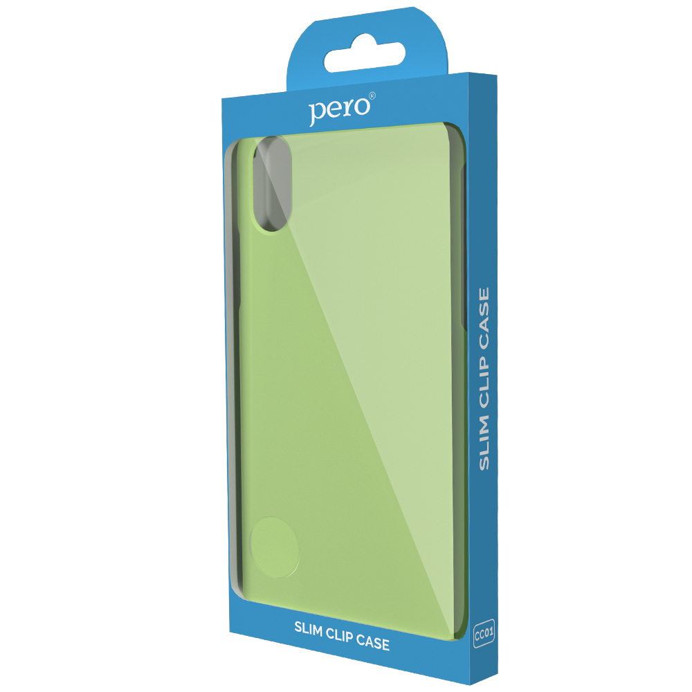 Клип-кейс PERO софт-тач для Samsung A01 мятный