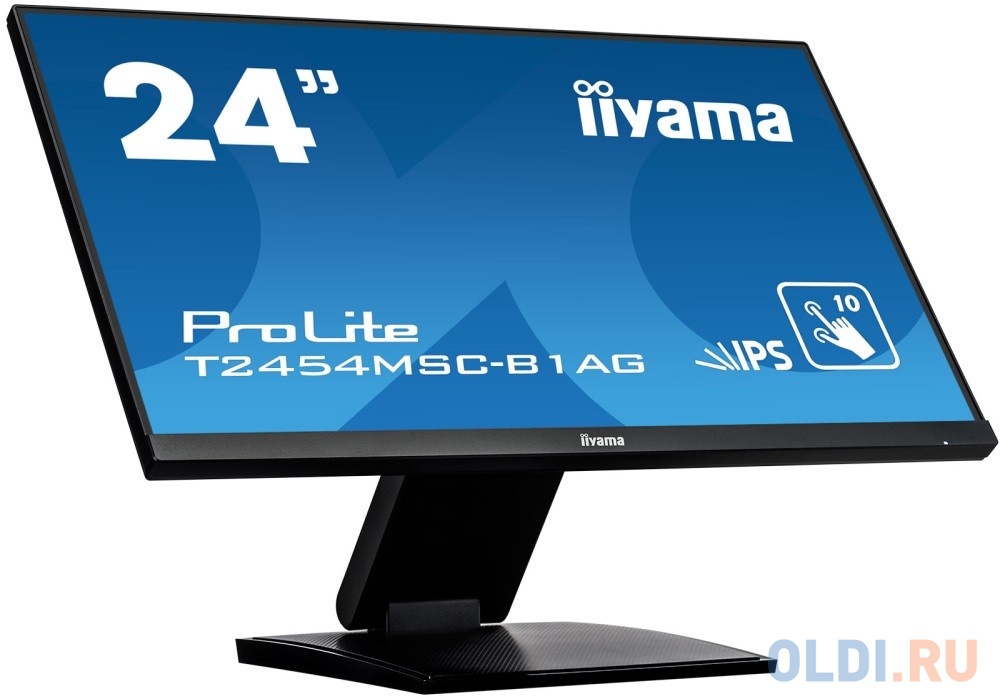 Монитор Iiyama 23.8" ProLite T2454MSC-B1AG черный IPS 4ms 16:9 HDMI матовая 1000:1 250cd 178гр/178гр 1920x1080 D-Sub USB Touch 4.5кг