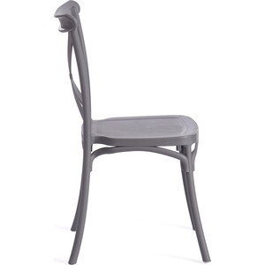 Стул TetChair Cross (mod PL24) пластик 48x58x89 см Dark-grey (темно-серый) 15537