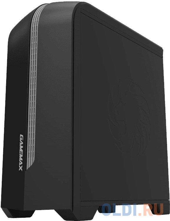 Компьютерный корпус, без блока питания mATX/ Gamemax Centauri BG H601 mATX case, black, w/o PSU, w/1xUSB3.0+1xUSB2.0+HD-Audio, w/1x12mm Blue Led fan в Москвe