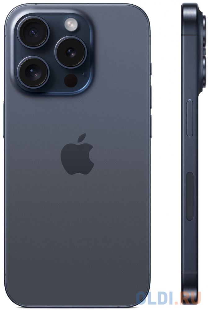 Смартфон Apple A3101 iPhone 15 Pro 256Gb синий титан моноблок 3G 4G 1Sim 6.1" iOS 17 802.11 a/b/g/n/ac/ax NFC GPS