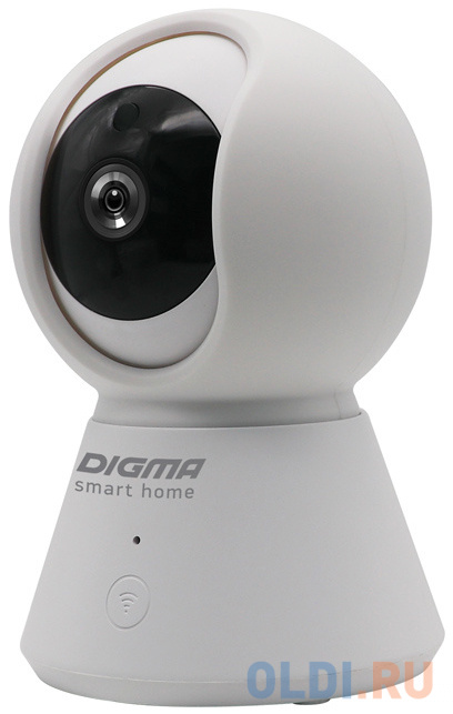 Камера IP Digma DiVision 401 CMOS 2.8 мм 1920 x 1080 H.264 MJPEG Wi-Fi белый черный