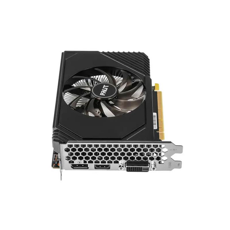 Видеокарта Palit nVidia GeForce RTX 3050 StormX OC 1042Mhz PCI-E 4.0 6144Mb 14000Mhz 96 bit DP HDMI DVI NE63050S18JE-1070F