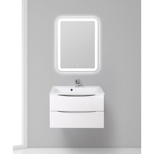 Тумба с раковиной BelBagno Marino 80 bianco lucido (MARINO-800-2C-SO-BL-P, BB800/450-LV-MR-PR)