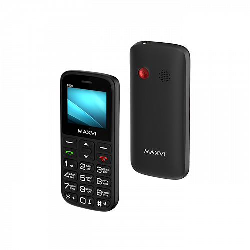Мобильный телефон MAXVI B100, 1.77" 160x128 QVGA, 32Mb RAM, 32Mb, BT, 2-Sim, 600 мА·ч, micro-USB, черный